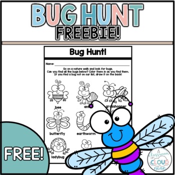 Preview of Bug Hunt {FREEBIE} Spring/Insect Theme/Earth Day Scavenger Hunt