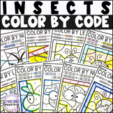 Bug & Insect Color by Code - Insect Color by Number - Inse