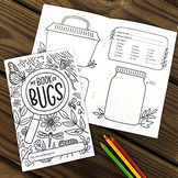 Bug Journal Printable Book | Coloring and Drawing Science 