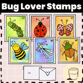 Bug Lover Stamps Clipart - Valentine's Day - FREE