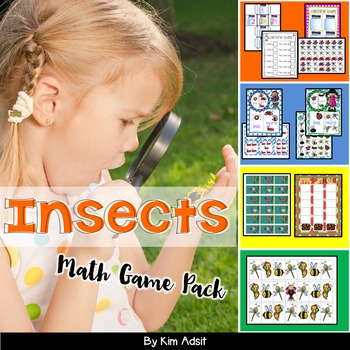Preview of Insects and Bugs Math Game Pack