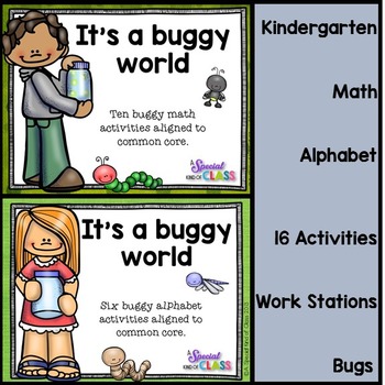 Preview of Bug Math and Alphabet Bundle - Aligned to Common Core
