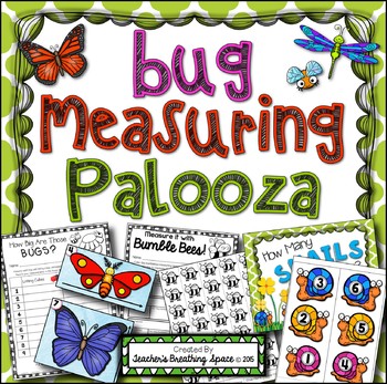Preview of Bug Measuring Palooza Math Centers  |  Spring Summer Measuring