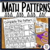 Bug Pattern Worksheets with AB, ABB, AAB, ABC & Missing Patterns