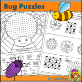 Bug Puzzle Activities - Insect and Minibeast Crossword, Wo