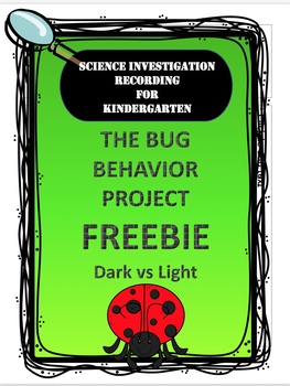 Preview of Bug Science Experiment Recording Sheet
