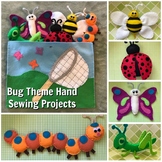 Bug Theme Hand Sewing-Butterfly, Bee, Ladybug, Grasshopper