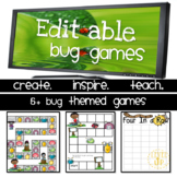 Editable Board Games Bug Themed