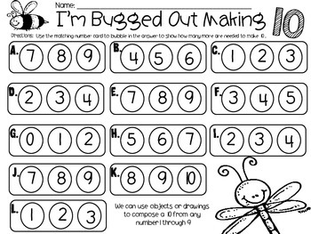 Bugged out Making 10! by The Teachaholic Diva | TPT