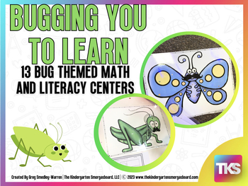 Preview of Bugging You to Learn: Bugs Math and Literacy Centers
