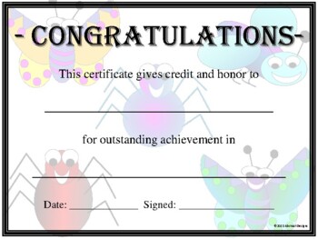 Buggy Awards Set by AbstractDesigns | TPT