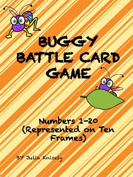 Buggy Battle! (Numbers 1-20) card game by WV Reading Guru | TPT