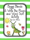 Buggy Blends - A Write the Room and Word Sort Activity