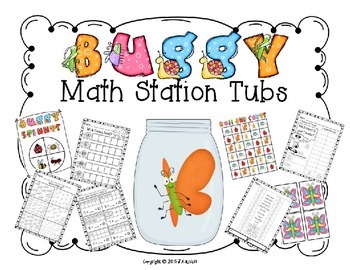 Preview of Buggy Math Station Tubs