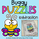 Spring Bug Subtraction Puzzles