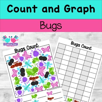 Preview of Bugs Activities Count and Graph for Preschoolers