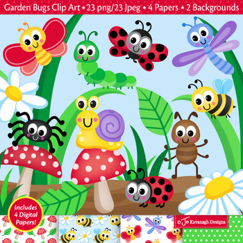 Preview of Bugs Clipart / Cute Bugs / Bugs Theme Clip Art / Insects / Garden (C45)