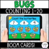 Bugs Counting 1-20 Digital BOOM Cards™ for Spring Distance
