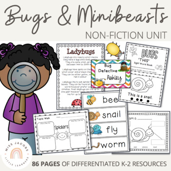 Preview of Bugs and Insects Spring Unit - perfect for distance learning