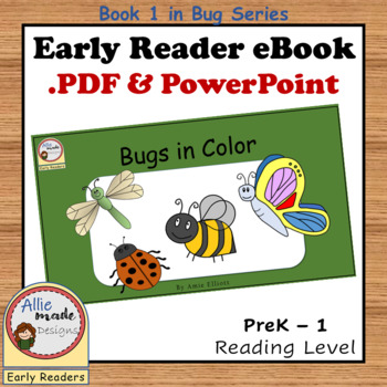 Preview of Bugs In Color eBook #1 PDF and PPT | preK - 1st Grade