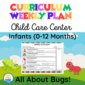 Preview of Bugs- Infant Lesson Plan Printable- Week #42