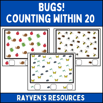 I Spy Bugs Insects Arachnids Count within 20 K/1st Math Worksheets Spring