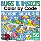 Bugs Insects Coloring Pages Color by Code Math Spring Color by Number