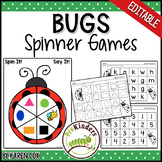 Bugs Insects Spinner Games - Math & Literacy, Pre-K Presch