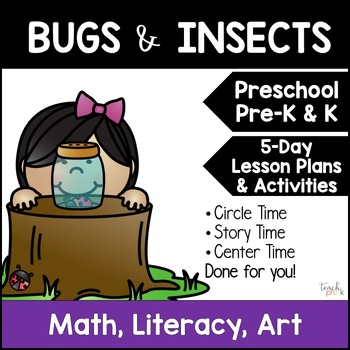 Preview of Bugs & Insects Theme Activities for Preschool & PreK - Lesson Plans