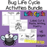 Bugs Life Cycle Activities Mini Unit Bundle