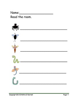 bugs math and literacy unit 110 pages of centers and worksheets