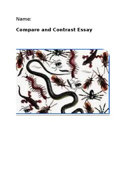 Preview of Bugs NJSLA Compare and Contrast Essay
