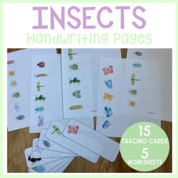 Bugs Pre-Writing Line Tracing - Insects Butterflies - Toddler PreK ...