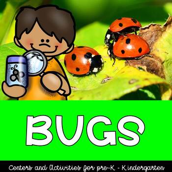 Preview of Bugs Preschool Theme Centers and Activities, Butterfly Life Cycle Included