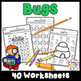Bug and Insect Themed Kindergarten Math and Literacy Works