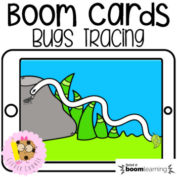 Preview of Bugs Tracing - Fine Motor Skills Boom Cards