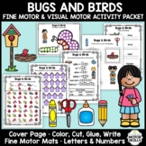 Bugs and Birds - Fine Motor & Visual Motor - Color, Write,