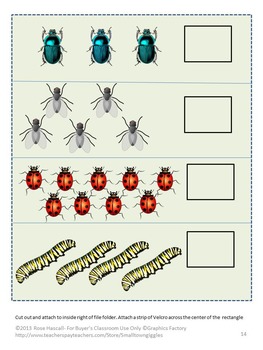 Bugs & Insects, Interactive File Folder Games, Special Education ...