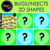 Bugs and Insects 2D Shape Clipart Bundle {Spring Bug, Bee,