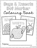 Bugs and Insects Dot Markers Coloring Pages