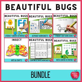 Preview of Bugs and Insects Literacy and Math Bundle!