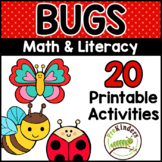 Bugs and Insects Math and Literacy Theme Activities Thematic Unit
