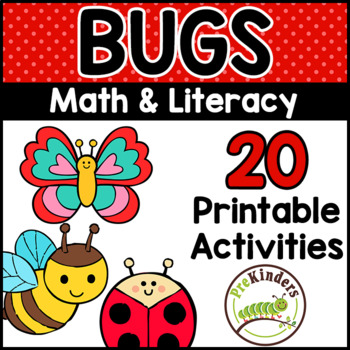 Preview of Bugs and Insects Math and Literacy Theme Activities Thematic Unit