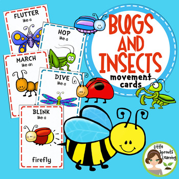 Bugs And Insects Movement Cards Brain Breaks Transition Activity