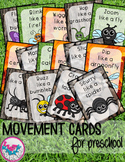 Bugs and Insects Movement Cards for Brain Break Transition