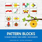 Bugs and Insects Pattern Blocks Task Cards and Data Sheets