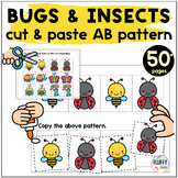 Bugs and Insects Preschool AB Patterns Worksheets for Spri