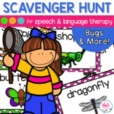Speech Therapy Scavenger Hunt for Bugs and Insects