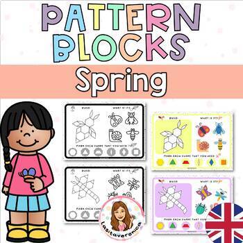 Preview of Bugs and Insects / Spring Pattern Blocks. Math Centers. March. April