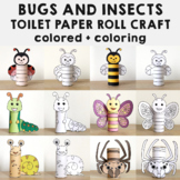Bugs and Insects toilet paper roll craft Printable spring 